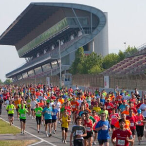 Personas corriendo en maratón