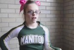 Una joven con síndrome de Down, estrella de las animadoras de su instituto