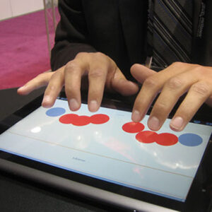Teclado en Braille para usuarios ciegos en el iPad
