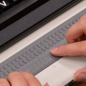 Teclado braille.